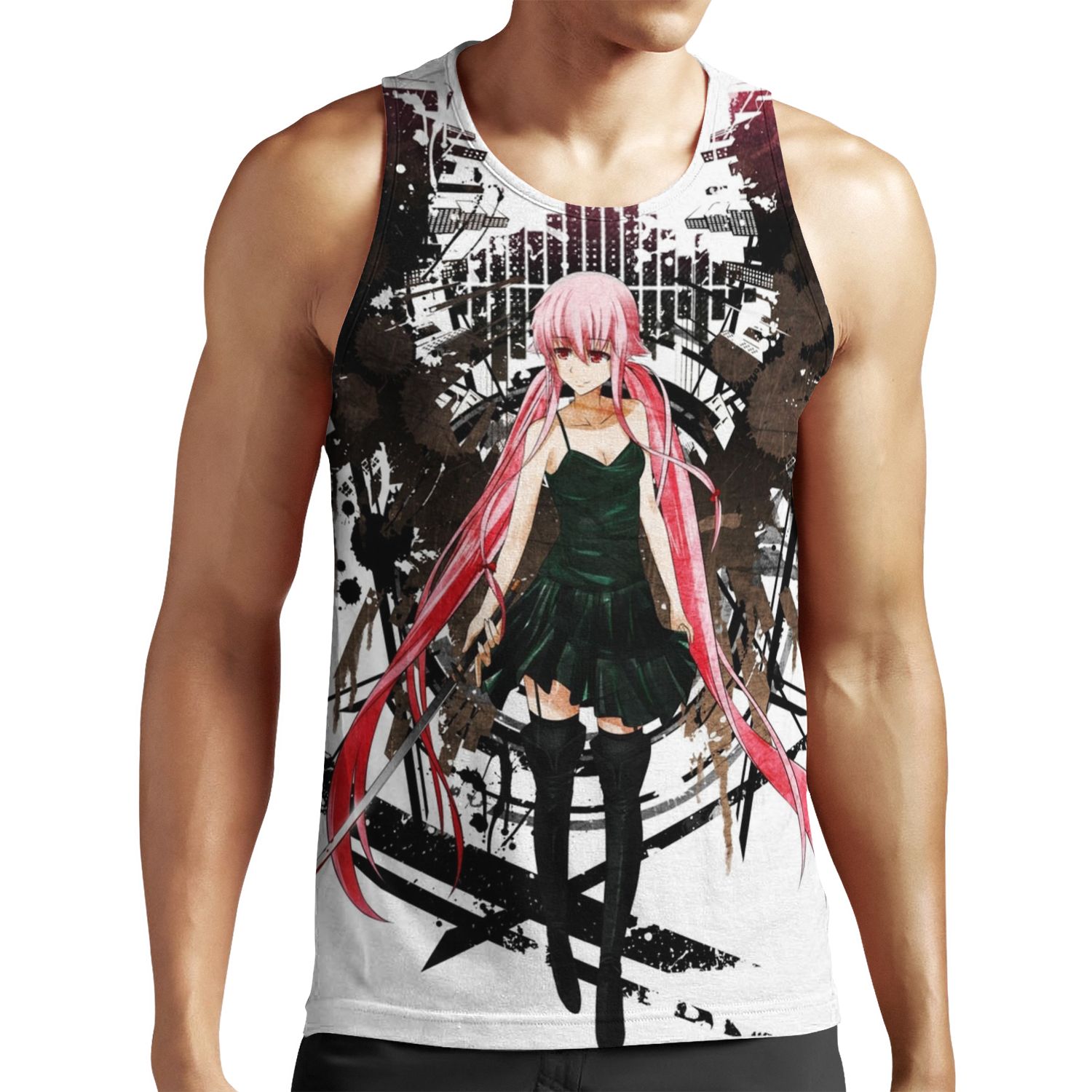 Gasai Yuno Anime Future Desolation Anime All-over-print Unisex Tank Top