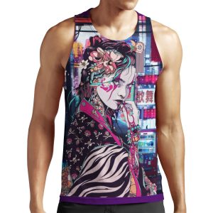 Geisha In Tokyo All-over-print Unisex Tank Top