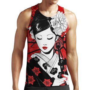 Geisha Japan Collection All-over-print Unisex Tank Top