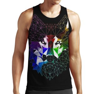 Geometric Wolf All-over-print Unisex Tank Top