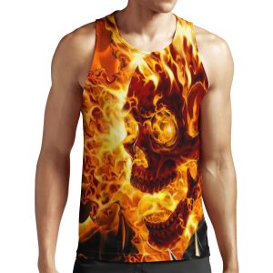 Ghost Rider Fire All-over-print Unisex Tank Top