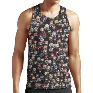 Girls Frontline Chibi Collage All-over-print Unisex Tank Top
