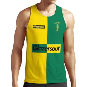Glazersout Yellow Green Manchester Kit 1 All-over-print Unisex Tank Top