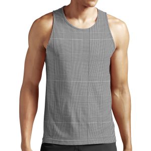 Glen Plaid Classic All-over-print Unisex Tank Top