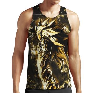 Goku Super Saiyan 3 Gold All-over-print Unisex Tank Top