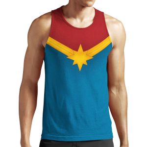 Golden Star With Red And Blue All-over-print Unisex Tank Top