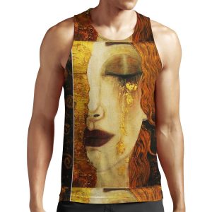 Golden Tears Jugendstil Art All-over-print Unisex Tank Top