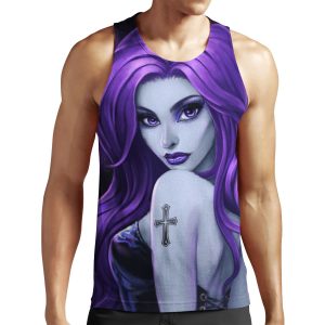 Goth Beauty Purple All-over-print Unisex Tank Top