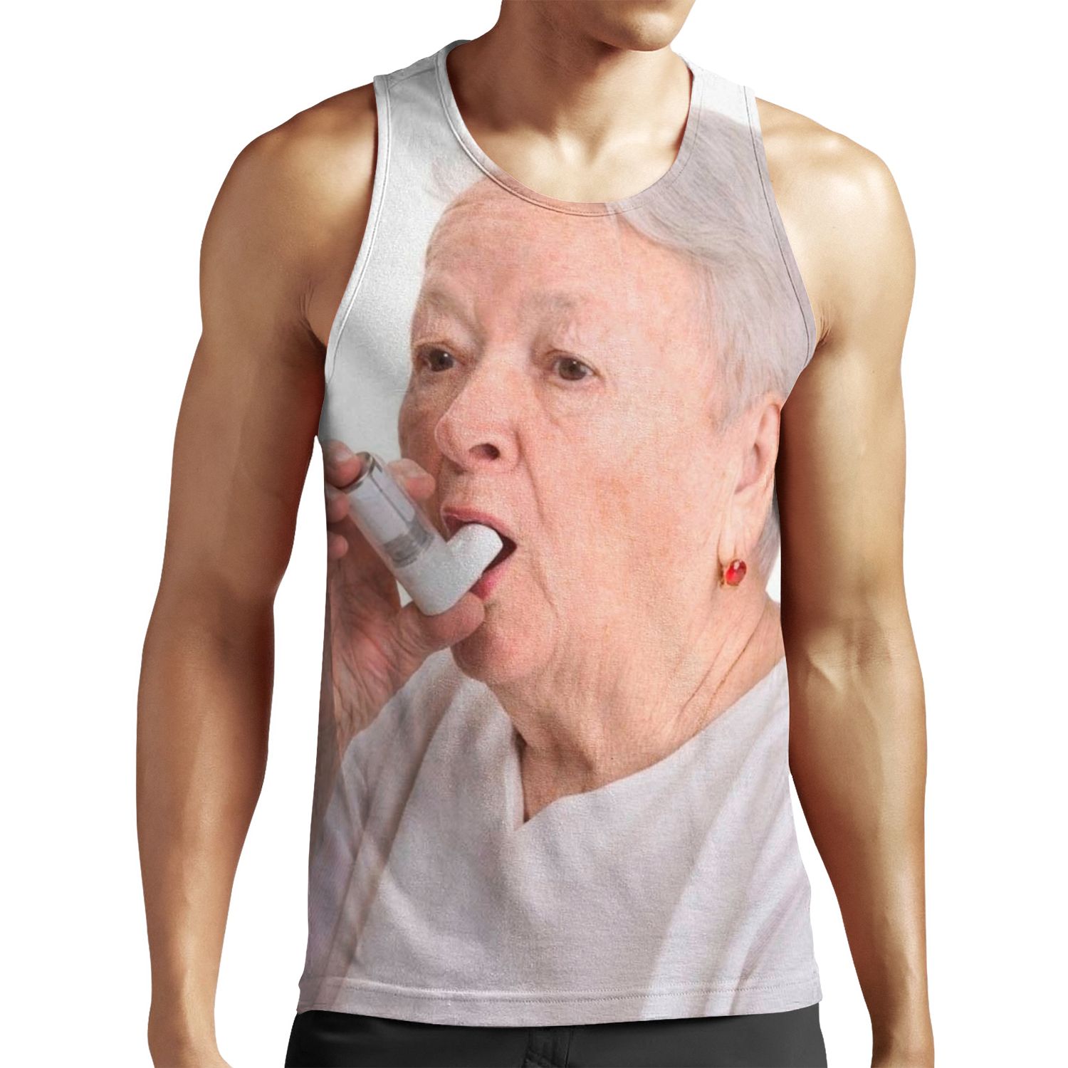 Grandma S Inhaler All-over-print Unisex Tank Top