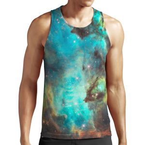 Green Galaxy All-over-print Unisex Tank Top