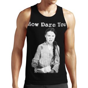 Greta Thunberg How Dare You All-over-print Unisex Tank Top