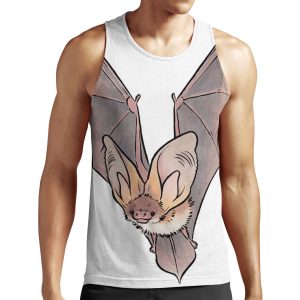 Grey Long Eared Bat All-over-print Unisex Tank Top