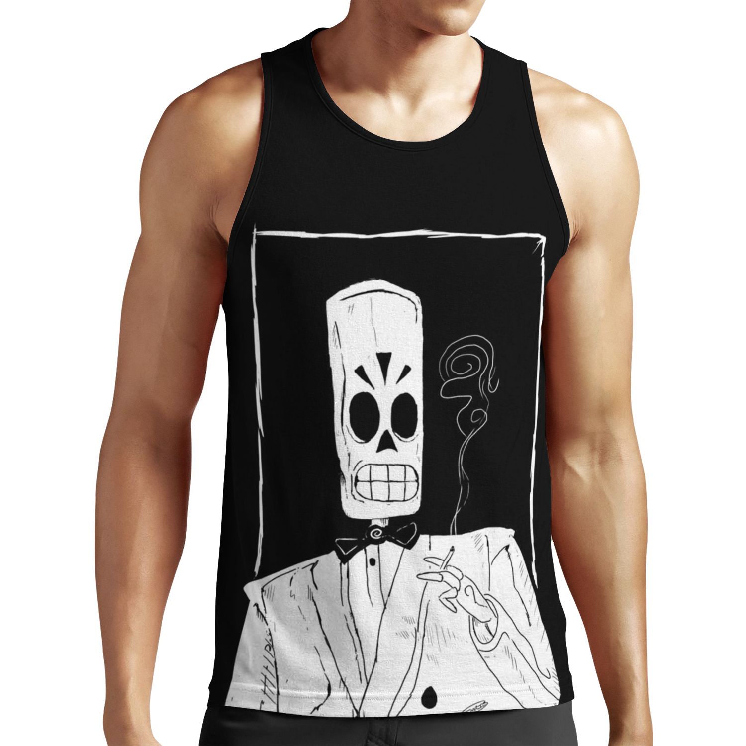 Grim All-over-print Unisex Tank Top