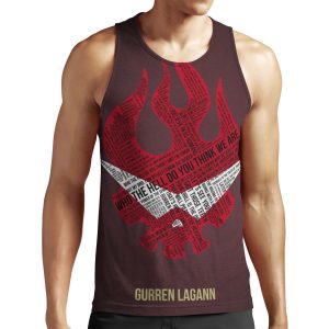 Gurren Lagann Typography All-over-print Unisex Tank Top