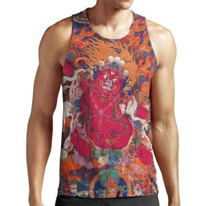 Guru Dragpo Tibetan Buddhism Restored Artwork All-over-print Unisex Tank Top