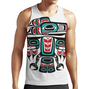 Haida Tlingit Native Raven Totem All-over-print Unisex Tank Top