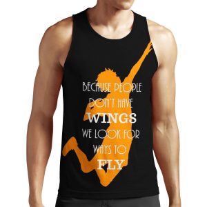 Haikyuu Because People Don T Have Wings We Look For Ways To Fly All-over-print Unisex Tank Top