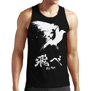 Haikyuu Fly High White All-over-print Unisex Tank Top