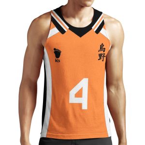 Haikyuu Nishinoya Yu Jersey 4 All-over-print Unisex Tank Top