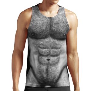 Hairy Torso Of Naked Man All-over-print Unisex Tank Top