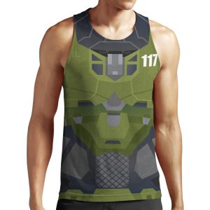 Halo Infinite Master Chief Armor All-over-print Unisex Tank Top