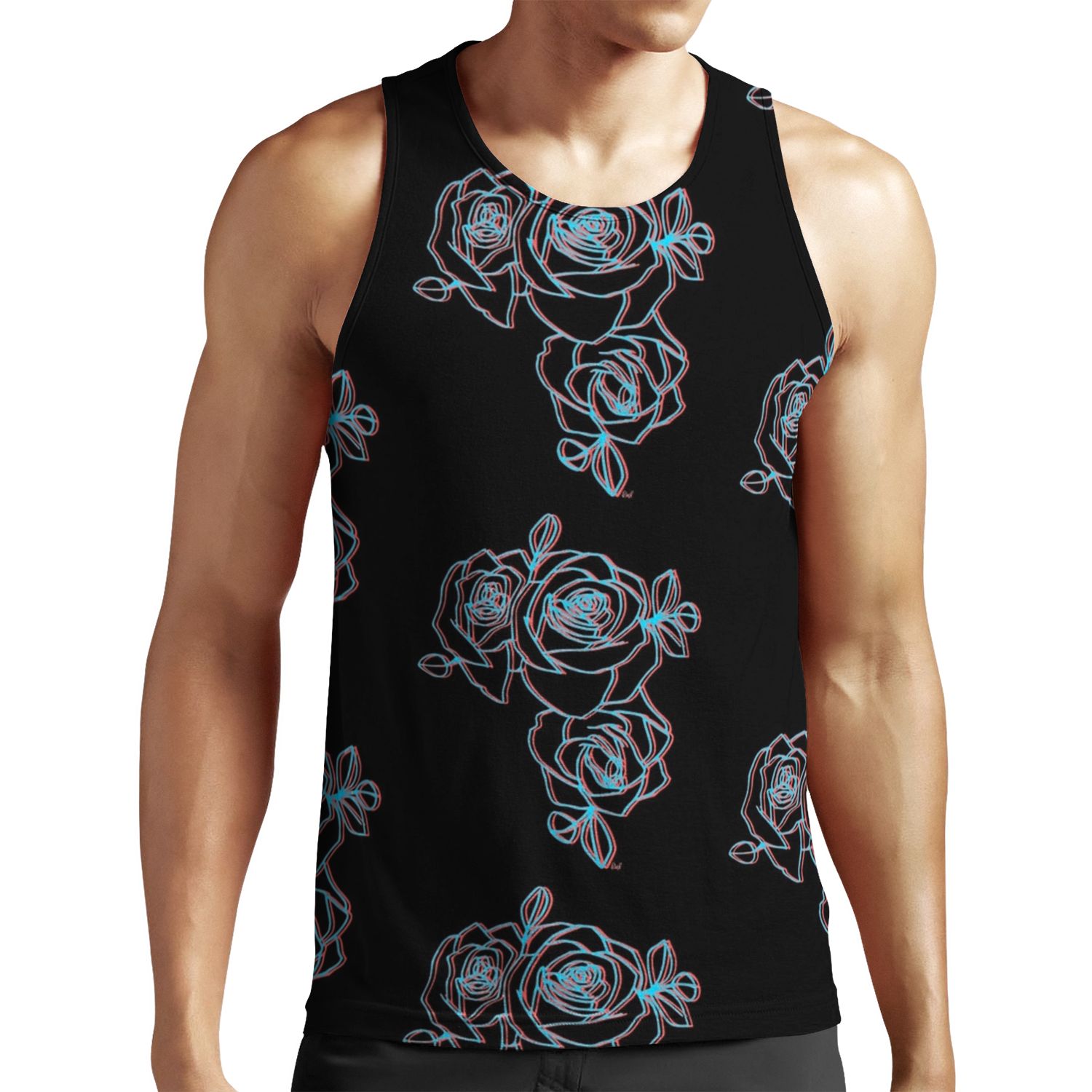 Halsey Roses All-over-print Unisex Tank Top