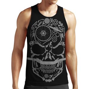Hamo Grey Mountain Biking Skulls New Zealand All-over-print Unisex Tank Top All-over-print Unisex Tank Top