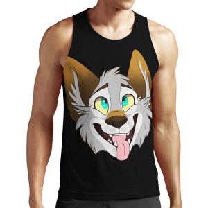 Happy Wolf All-over-print Unisex Tank Top