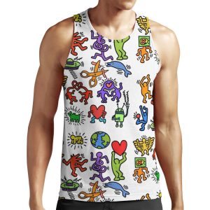 Haring Symbols All-over-print Unisex Tank Top