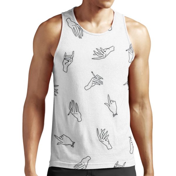 Harry Styles Hands Pattern All-over-print Unisex Tank Top