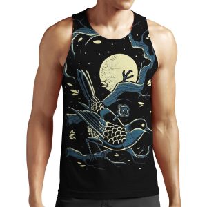 Haruki Murakami Bird Moon All-over-print Unisex Tank Top