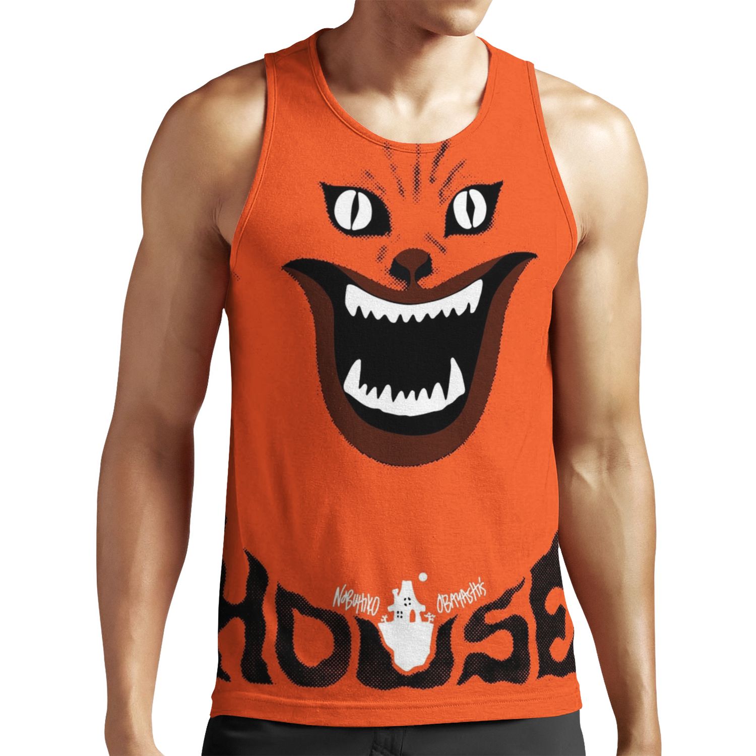 Hausu %E3%83%8F%E3%82%A6%E3%82%B9 Retro Japanese Horror Movie All-over-print Unisex Tank Top