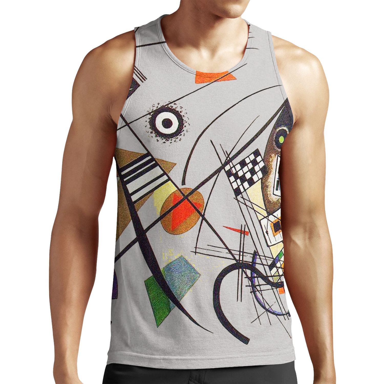 Hd _Transverse Lines_ 1923 By Wassily Kandinsky All-over-print Unisex Tank Top