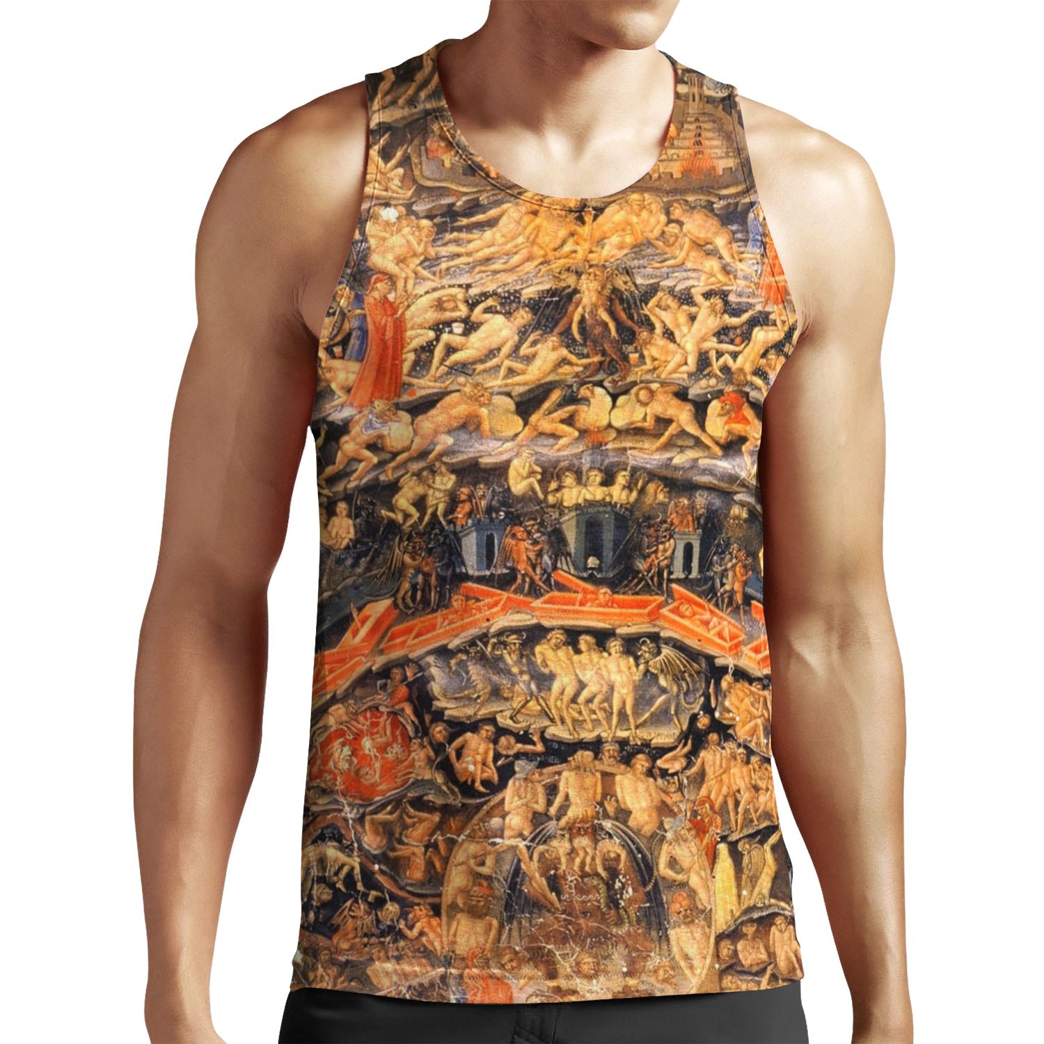 Hd Inferno From The Divine Comedy By Bartolomeo Di Fruosino High Definition All-over-print Unisex Tank Top