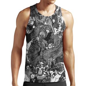 Hd The Cave %3B By Aubrey Beardsley 1896 All-over-print Unisex Tank Top