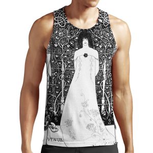 Hd Venus Between Terminal Gods%3B By Aubrey Beardsley 1895 All-over-print Unisex Tank Top