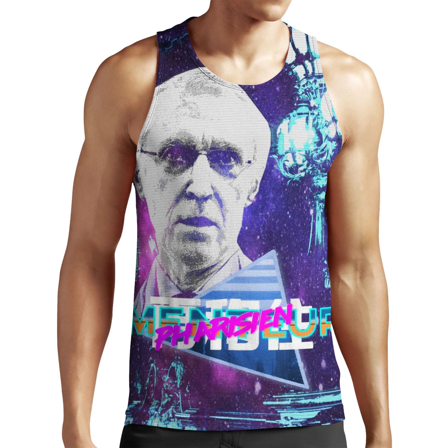 Henry De Lesquen Vaporwave By Yugissou All-over-print Unisex Tank Top
