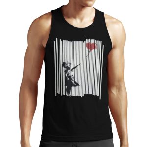 Hey I Fixed It Banksy Shredded Balloon Girl All-over-print Unisex Tank Top