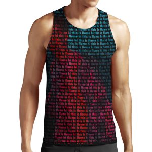Hi This Is Flume Text Print All-over-print Unisex Tank Top