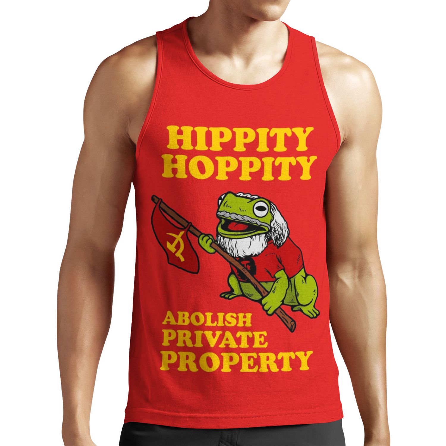 Hippity Hoppity Abolish Private Property All-over-print Unisex Tank Top
