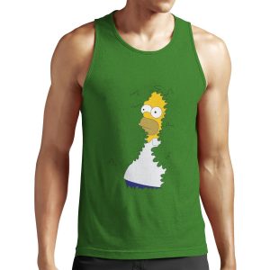 Homer In The Bushes All-over-print Unisex Tank Top