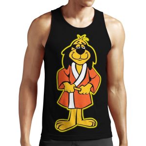 Hong Kong Phooey Standing Black All-over-print Unisex Tank Top