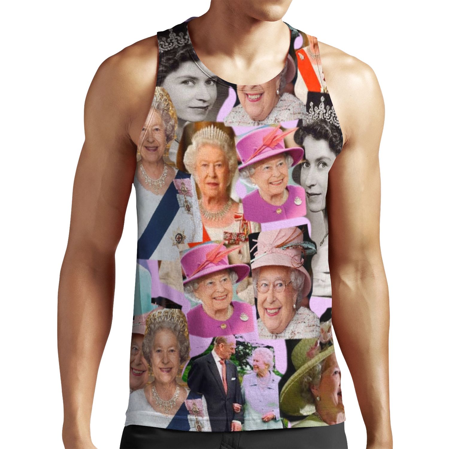 Hrh Queen Elizabeth Ii All-over-print Unisex Tank Top