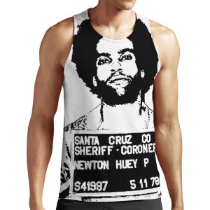 Huey P Newton Mugshot All-over-print Unisex Tank Top