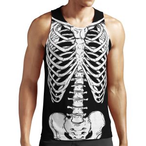 Human Ribcage And Hips Anatomically Correct Human Skeleton All-over-print Unisex Tank Top