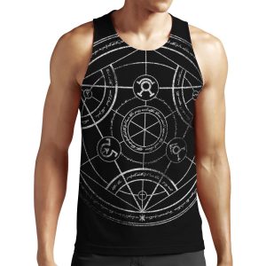 Human Transmutation Circle Chalk All-over-print Unisex Tank Top