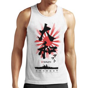 Ijn Yamato Battleship Calligraphy All-over-print Unisex Tank Top
