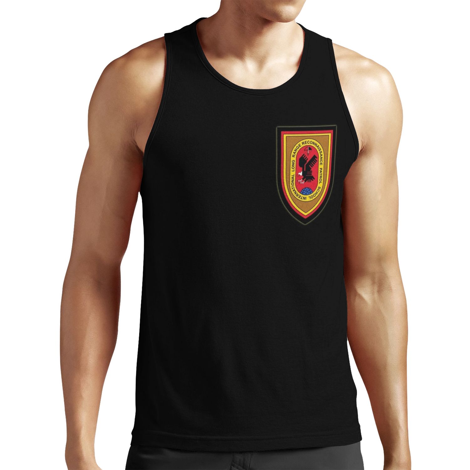 Ilrrps International Long Range Reconnaissance Patrol School Black Background All-over-print Unisex Tank Top