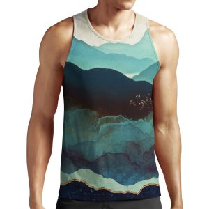 Indigo Mountains All-over-print Unisex Tank Top