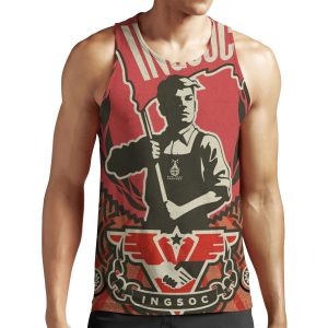 Ingsoc 1984 Propaganda Poster All-over-print Unisex Tank Top
